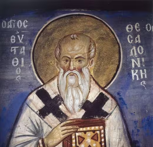 Icon depicting Euthathios of Thessalonica, Vatopedi Monastery (Athos), 1312
