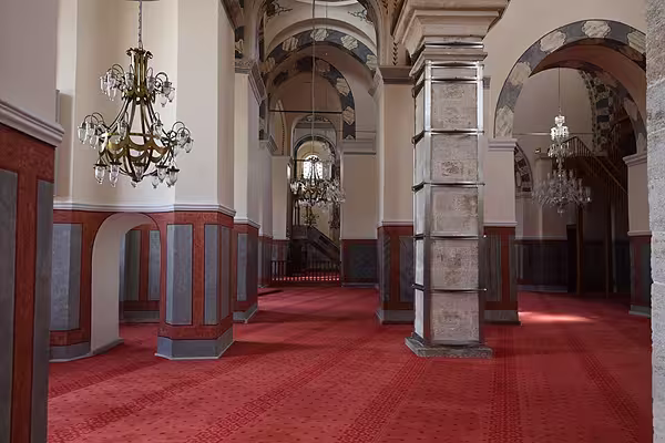 Interior of the Molla Zeyrek mosque, formerly Pantocrator Monastery in Istanbul