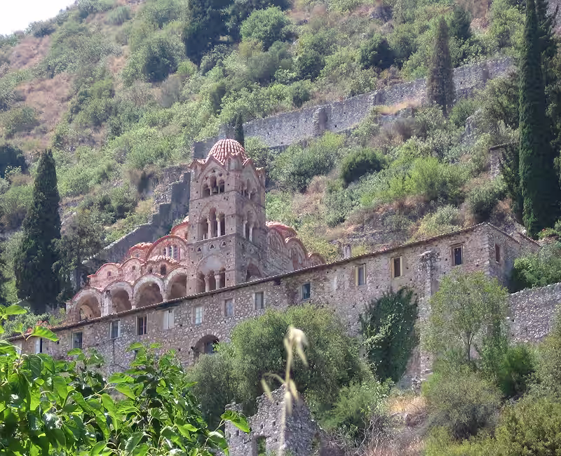 Pantanassa monastery, in Mystras, Peloponnese, Greece