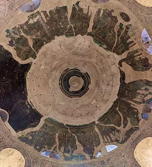 Dome and early Byzantine mosaics of the Rotunda of Galerius in Thessaloniki