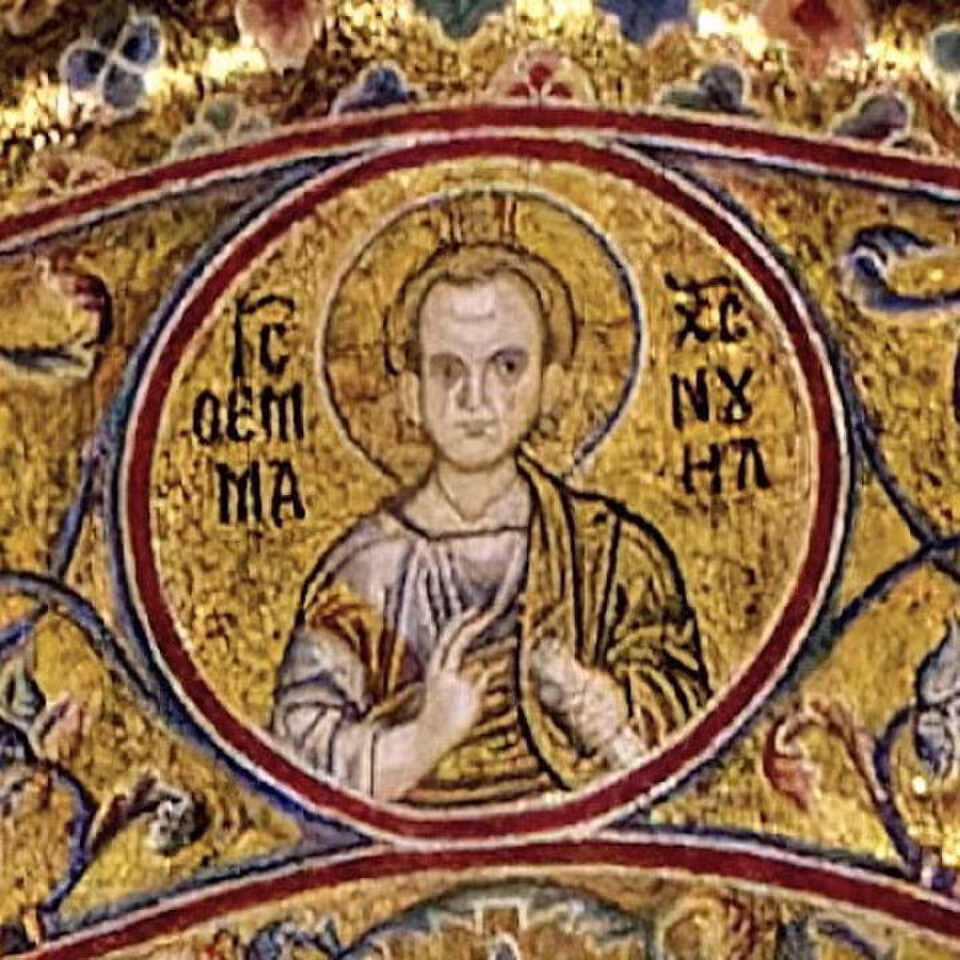 Christ Emmanuel 12th-century mosaic, Monreale cathedral, Sicily