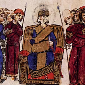 Proclamation of Emperor Leo V the Armenian, Madrid Skylitzes, 12th century