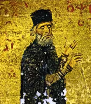 Portrait of Michael Psellos, the preeminent intellectual and politician of 11th-century Byzantium, in a contemporary manuscript